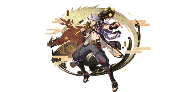 Arataki Itto's gacha art