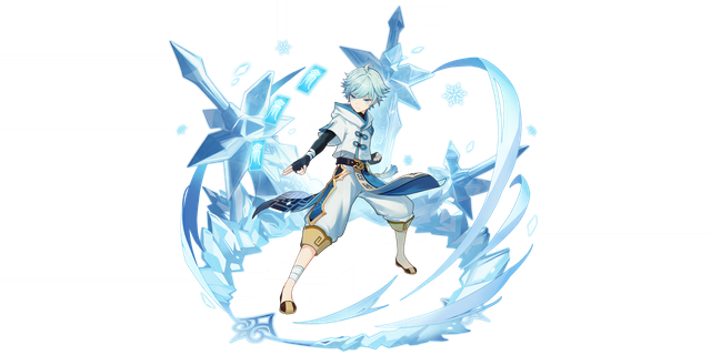Chongyun's gacha art
