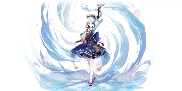 Kamisato Ayaka's gacha art