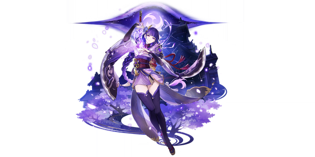 Raiden Shogun's gacha art