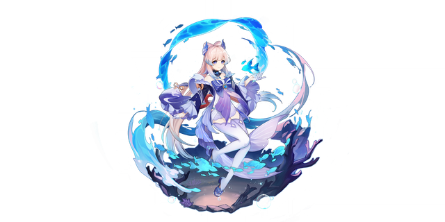 Sangonomiya Kokomi's gacha art