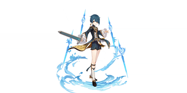 Xingqiu's gacha art