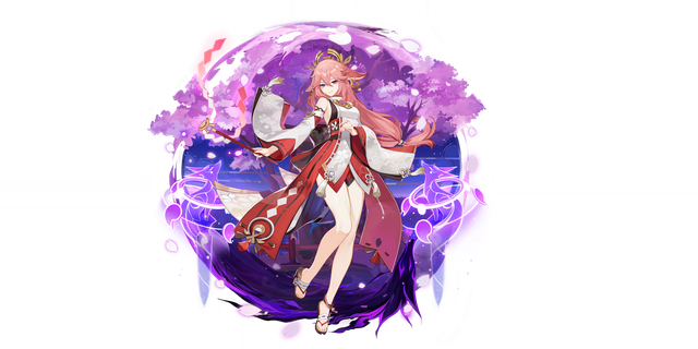 Yae Miko's gacha art