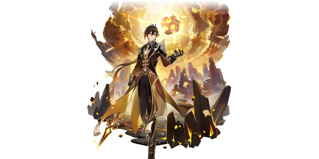 Zhongli's gacha art